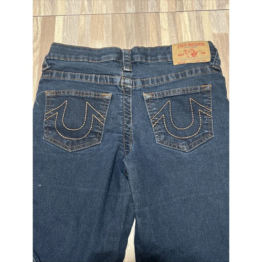 True Religion Boys Jeans, Size 10 Geno Relaxed Slim Fit Stretch Blue